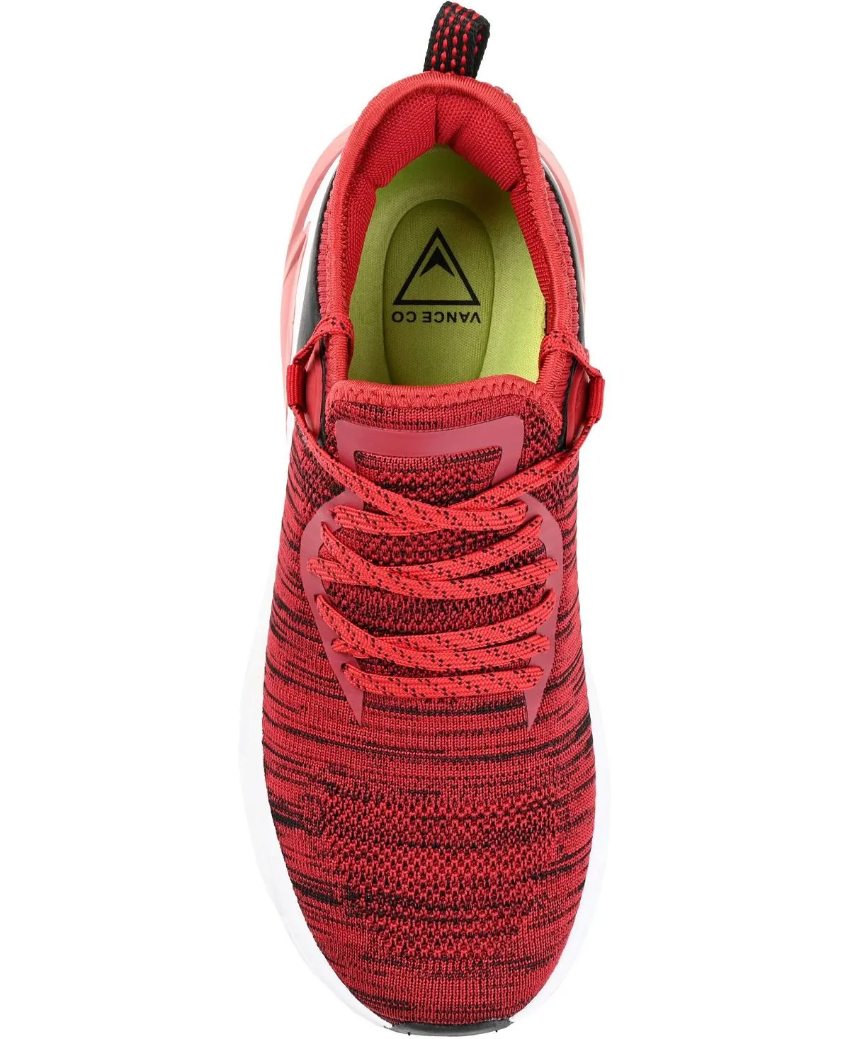 Men's gibbs knit athleisure Vance Co. sneakers, red