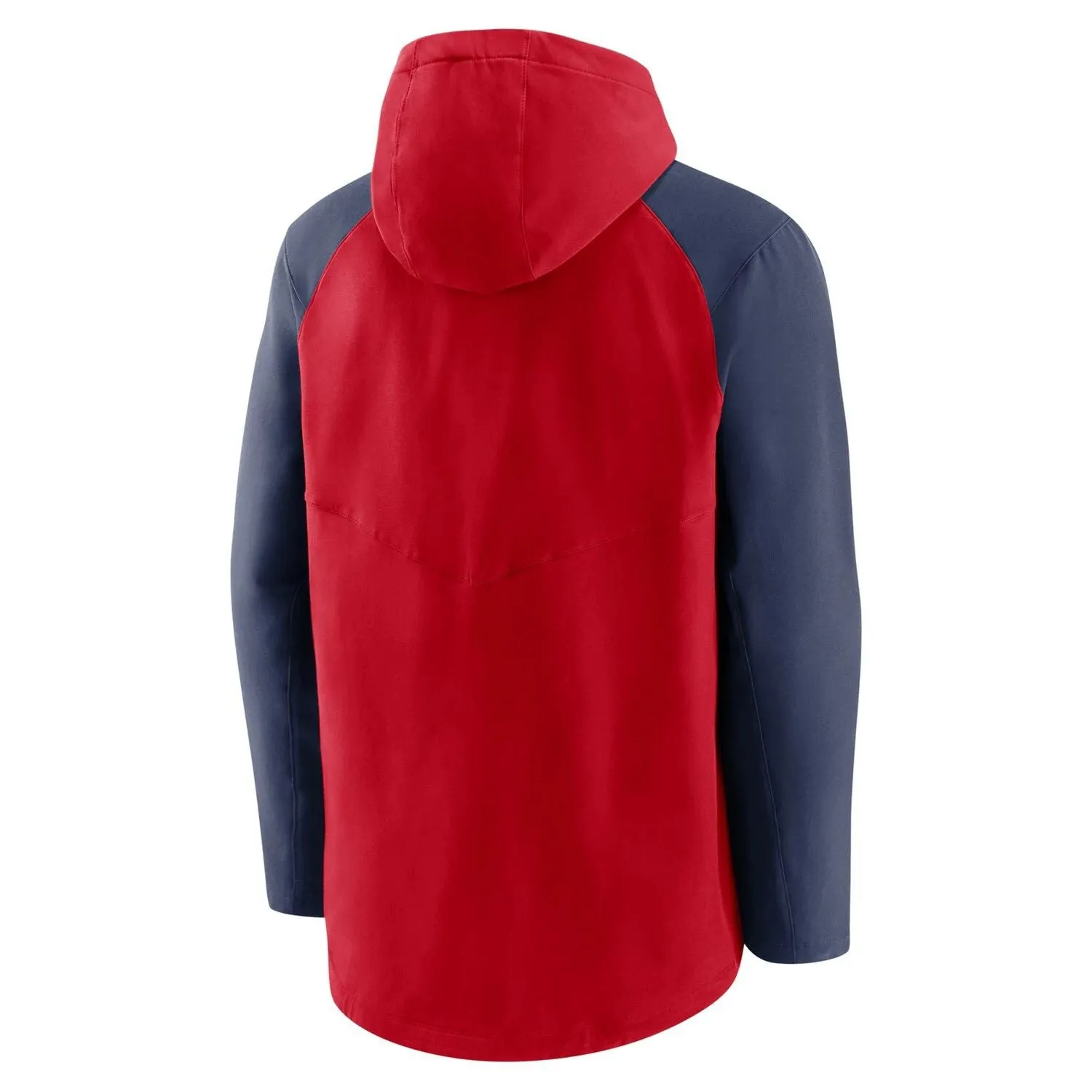 Men's Red/Navy Full Zip Hoodie St .  Louis Cardinals Authentic Collection Performance Raglan Nike