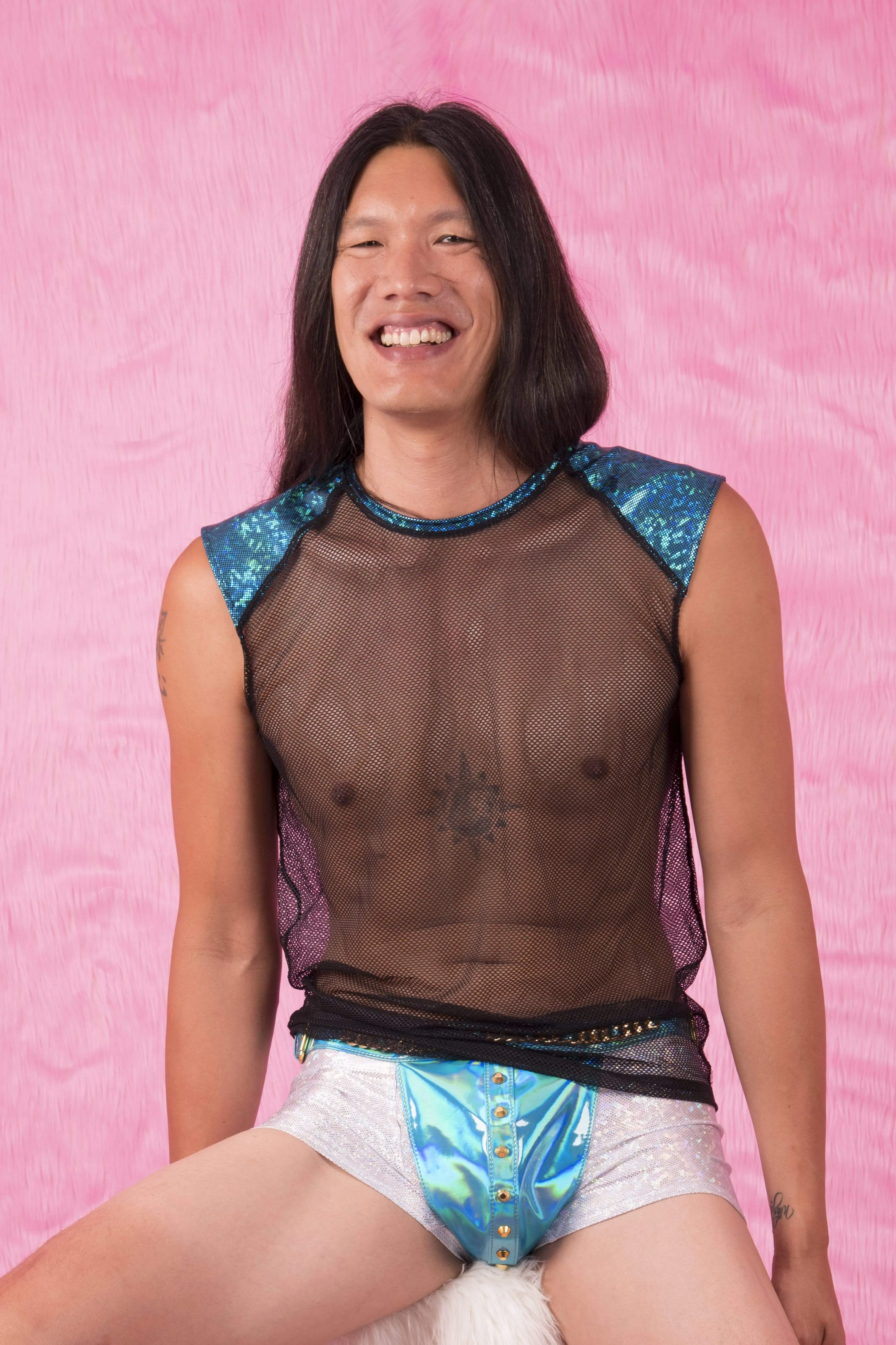 Mens Spectra Holo & Mesh Sleeveless Tshirt | 13 Colors