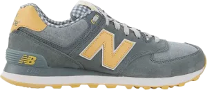 New Balance 574 sneakers, grey/yellow