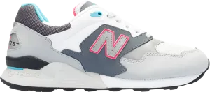 New Balance 878 sneakers, grey/turquoise/white