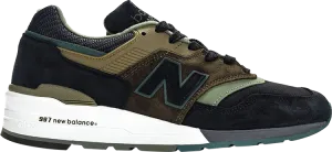 New Balance 997 'Black Green' sneakers, green