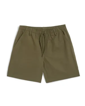 Olive Herringbone Leisure Short