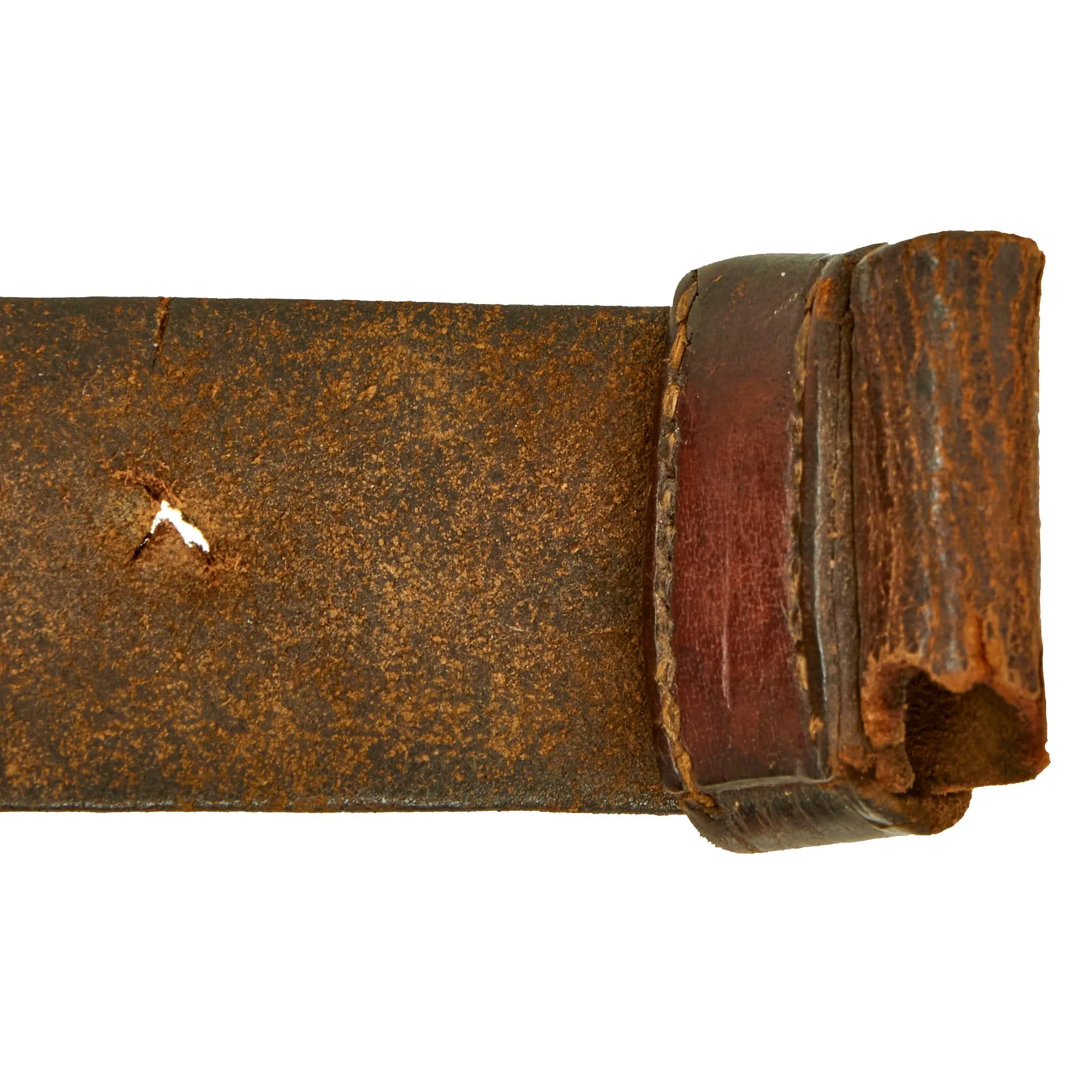 Original U.S. Civil War Serviceable Leather Musket Sling with Keeper - 41 inches long