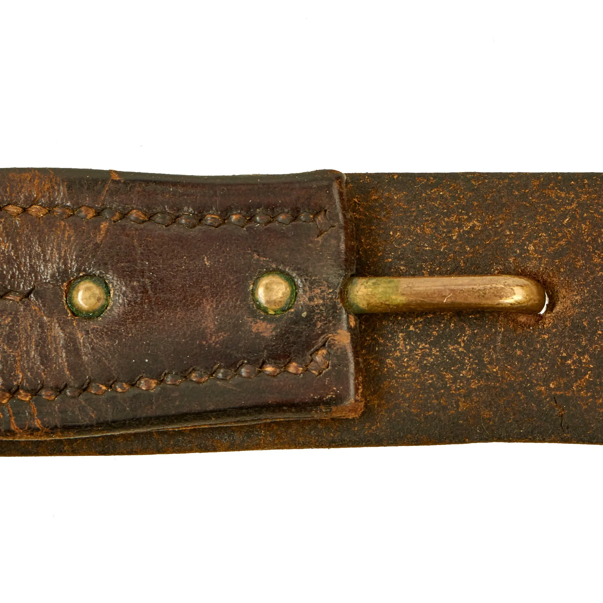 Original U.S. Civil War Serviceable Leather Musket Sling with Keeper - 41 inches long