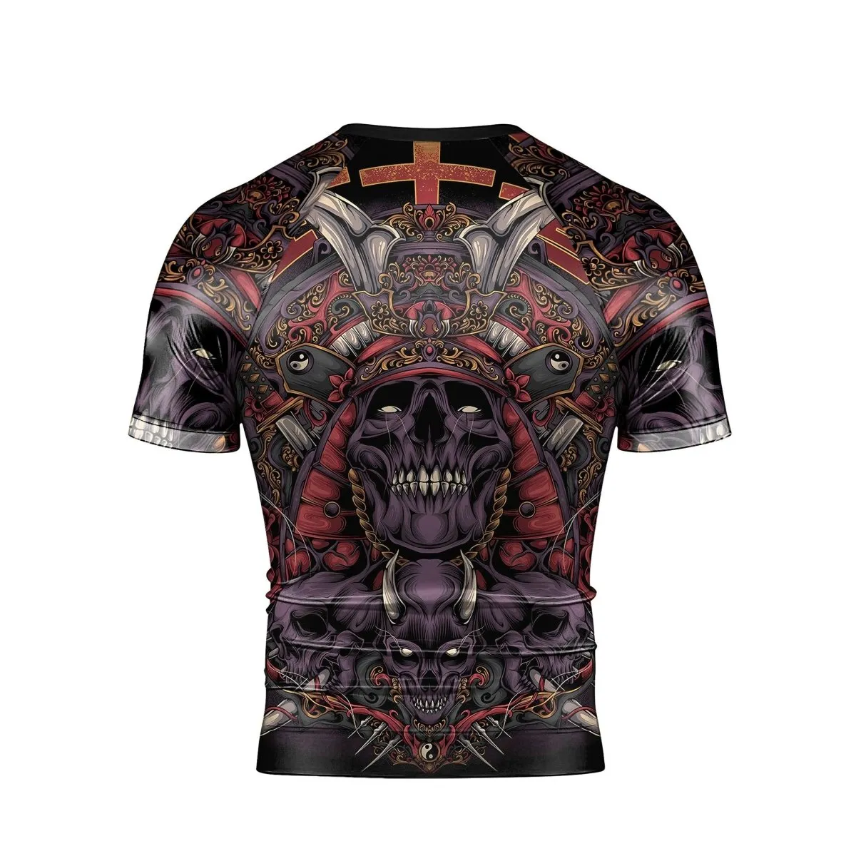 Personalized Deadly Shogun Short Sleeve Rash Guard