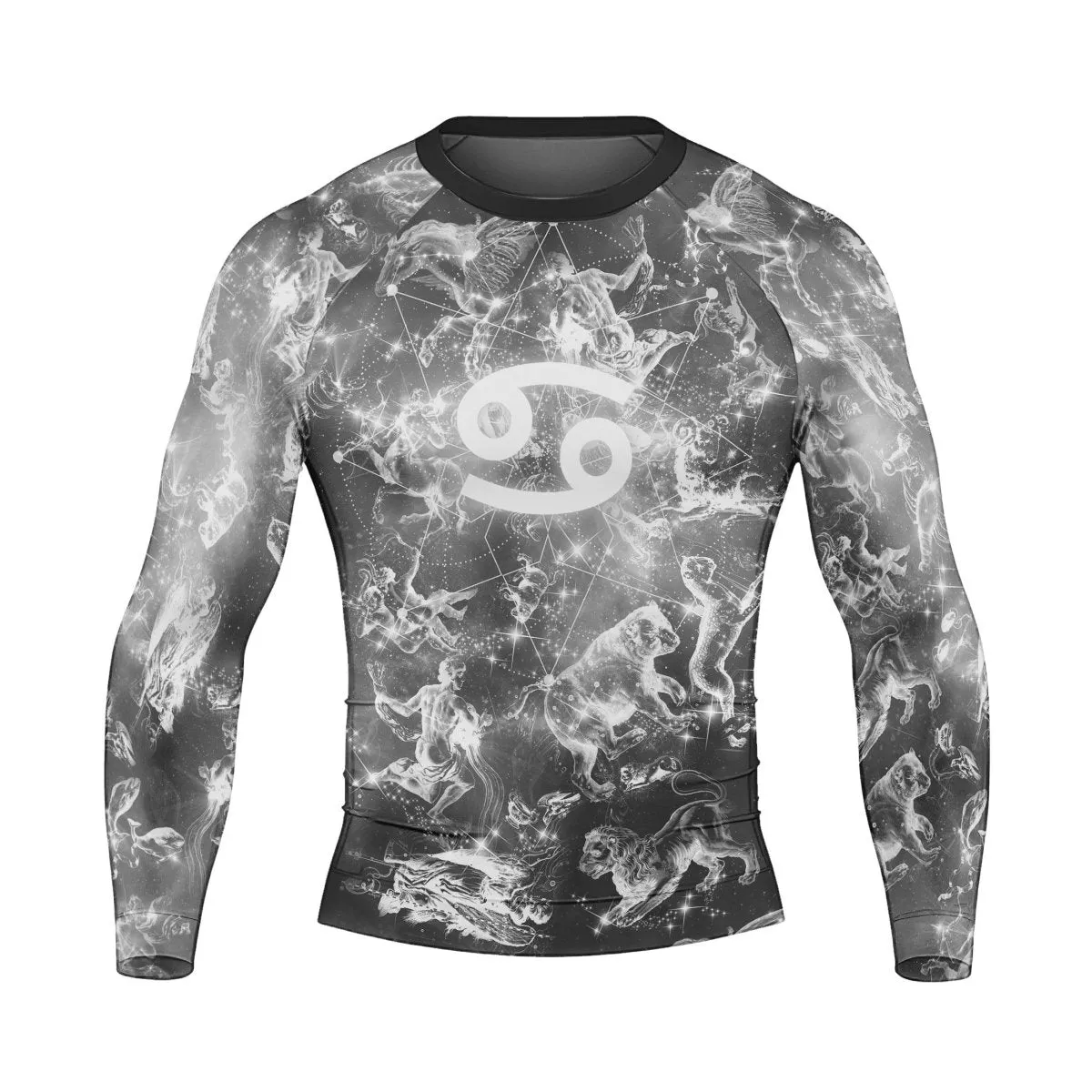 Personalized Zodiac Cancer Long Sleeve Rash Guard