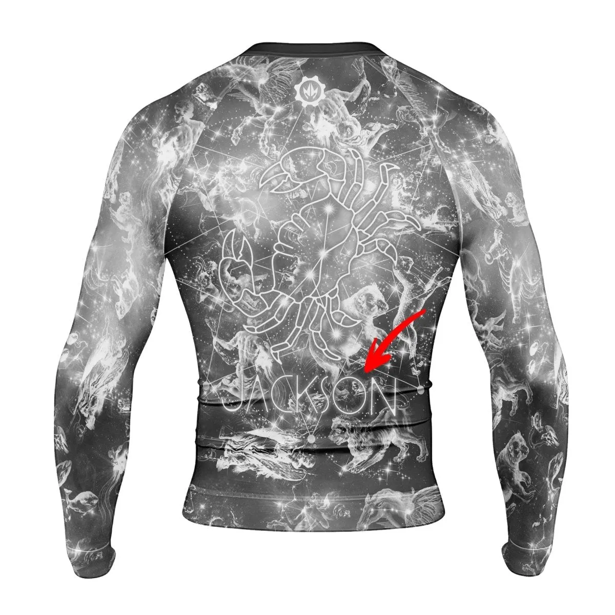 Personalized Zodiac Cancer Long Sleeve Rash Guard
