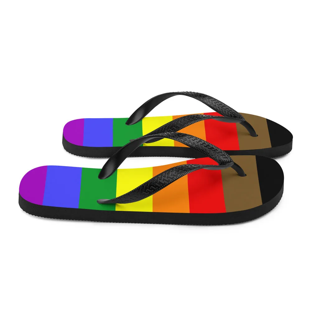 POC Inclusive Rainbow Pride Flag  Flip-Flops