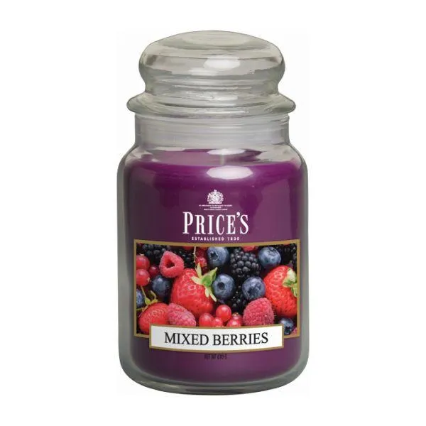 Prices Candles Scented Large Jar - Mixed Berries