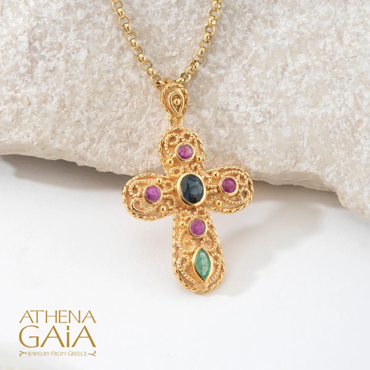 Regal Theophano Byzantine Pomme Cross
