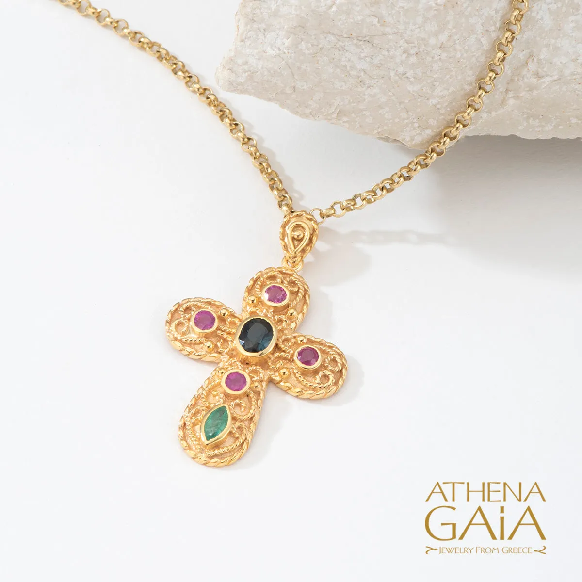 Regal Theophano Byzantine Pomme Cross