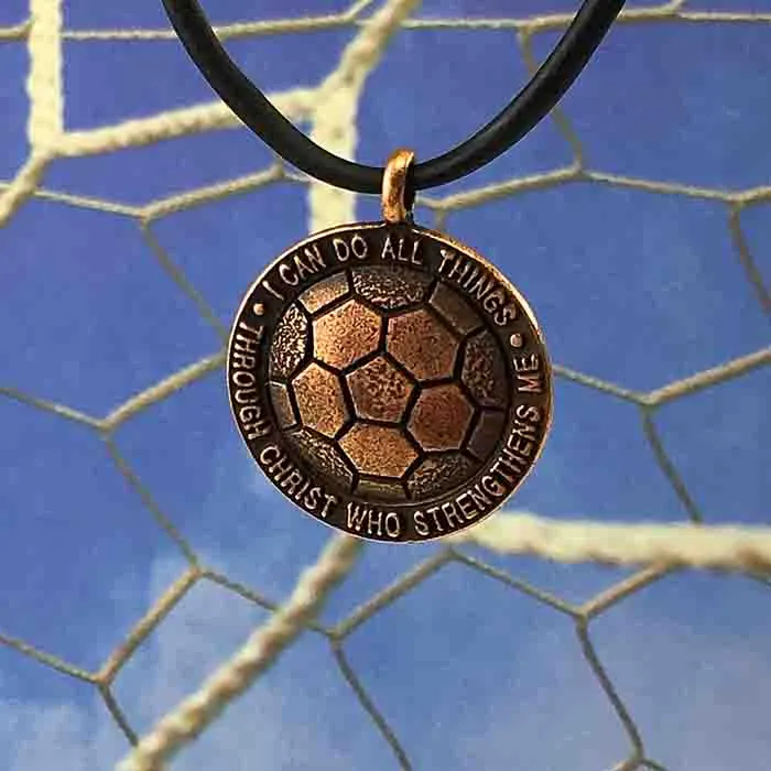 Soccer Necklace in Copper Made in the USA
