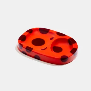 Spotted Catchall in Cranberry