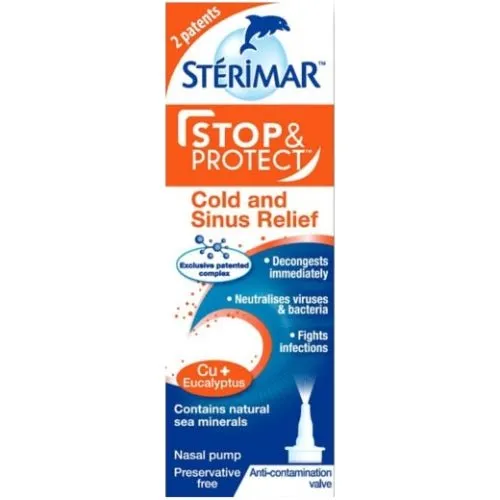 Sterimar Stop and Protect Cold and Sinus Relief Nasal Spray 20ml x 1