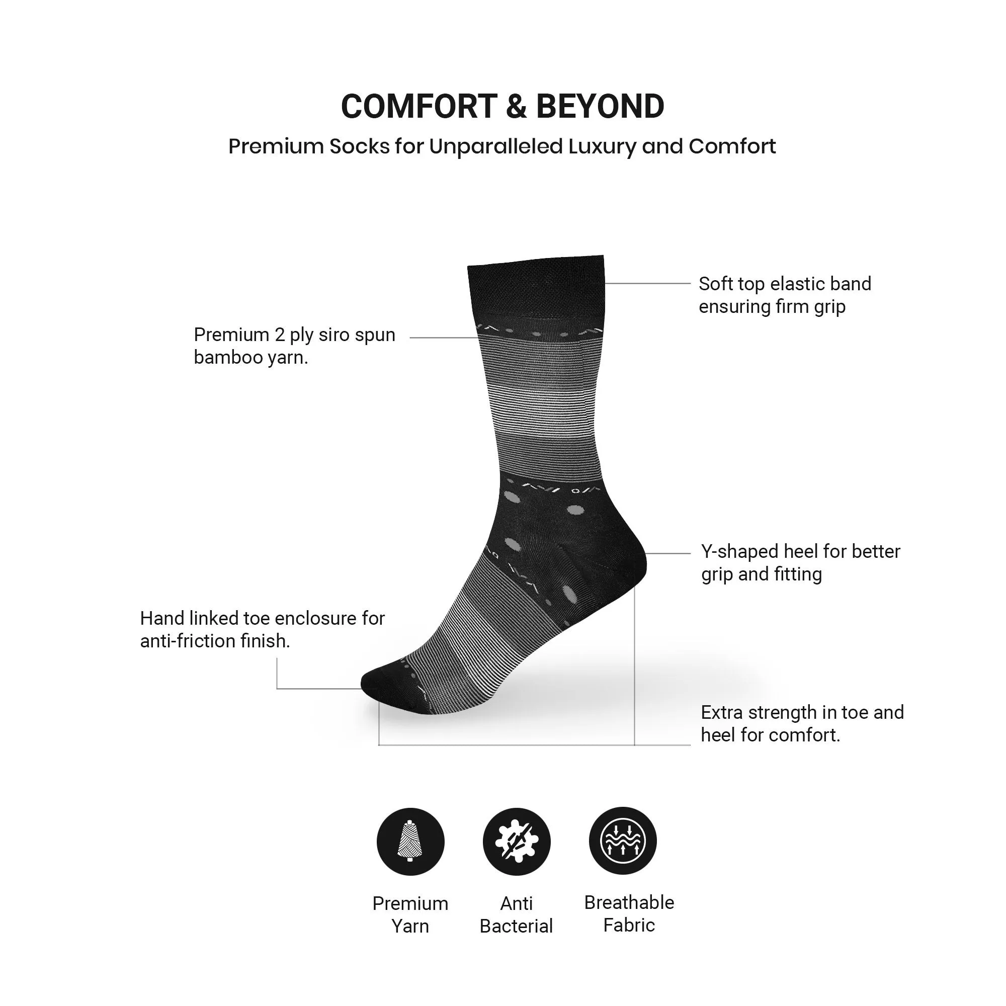 Sunny Sailor-Crew Socks Bamboo Socks